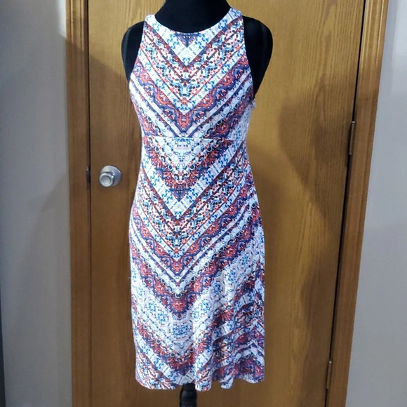 Athleta soft stretch multicolored summer dress - Picture 1 of 6